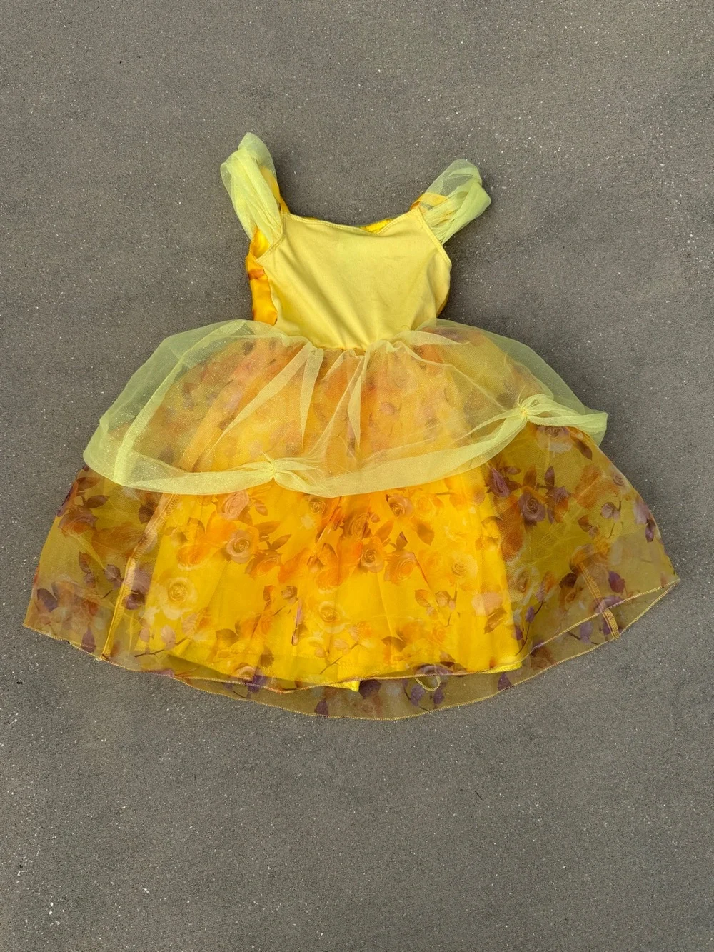 Disney Belle Costume Dress Yellow Ball Gown Beauty and the Beast Princess Sz 2